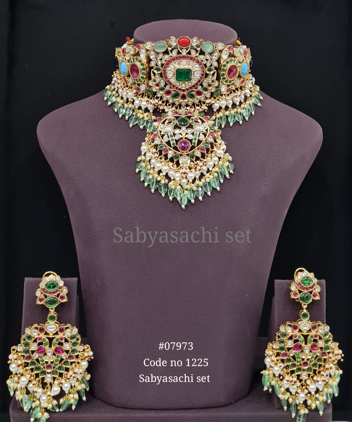 Sabyasachi Choker 07973 - KRISHNA'S SWETA JEWELLERY