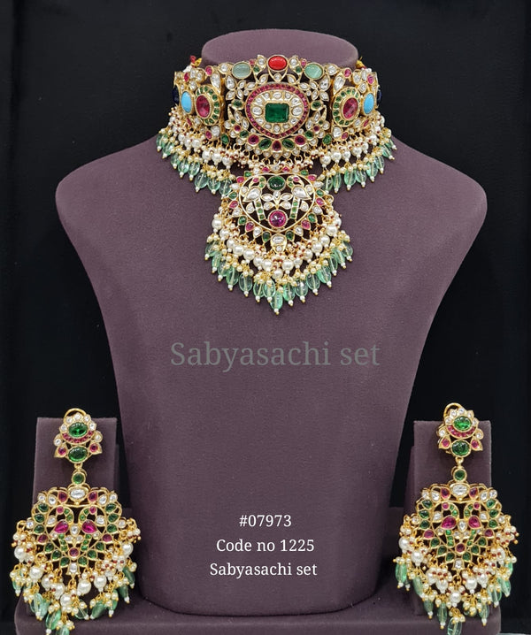 Sabyasachi Choker 07973 - KRISHNA'S SWETA JEWELLERY