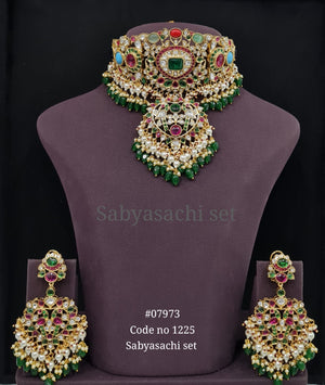 Sabyasachi Choker 07973 - KRISHNA'S SWETA JEWELLERY