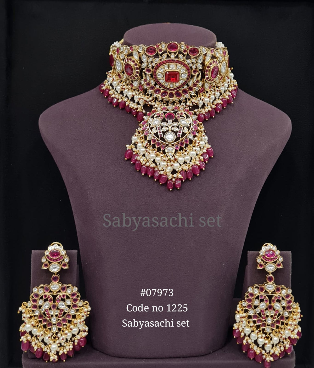 Sabyasachi Choker 07973 - KRISHNA'S SWETA JEWELLERY