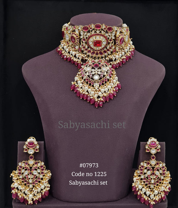 Sabyasachi Choker 07973 - KRISHNA'S SWETA JEWELLERY