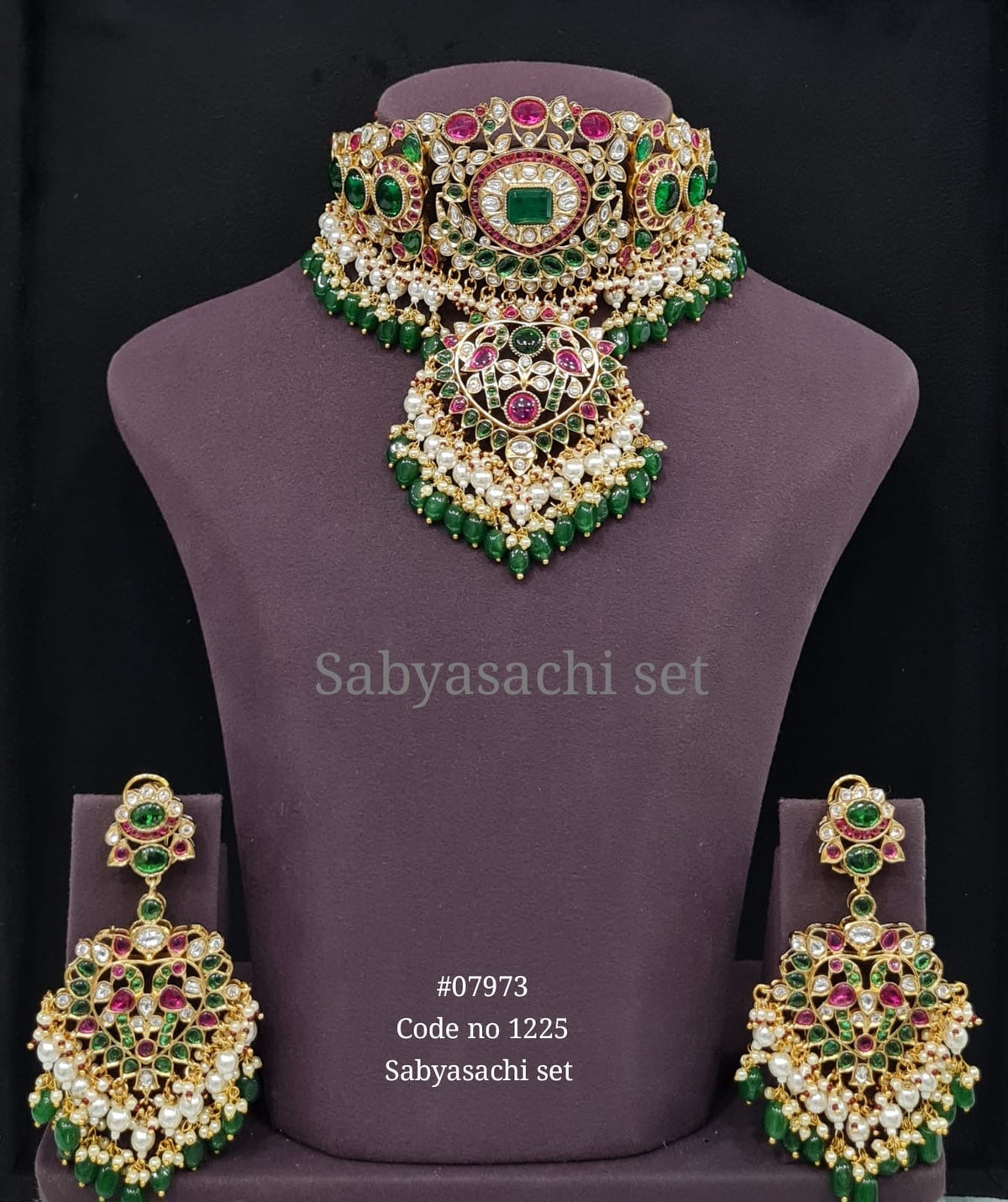 Sabyasachi Choker 07973 - KRISHNA'S SWETA JEWELLERY