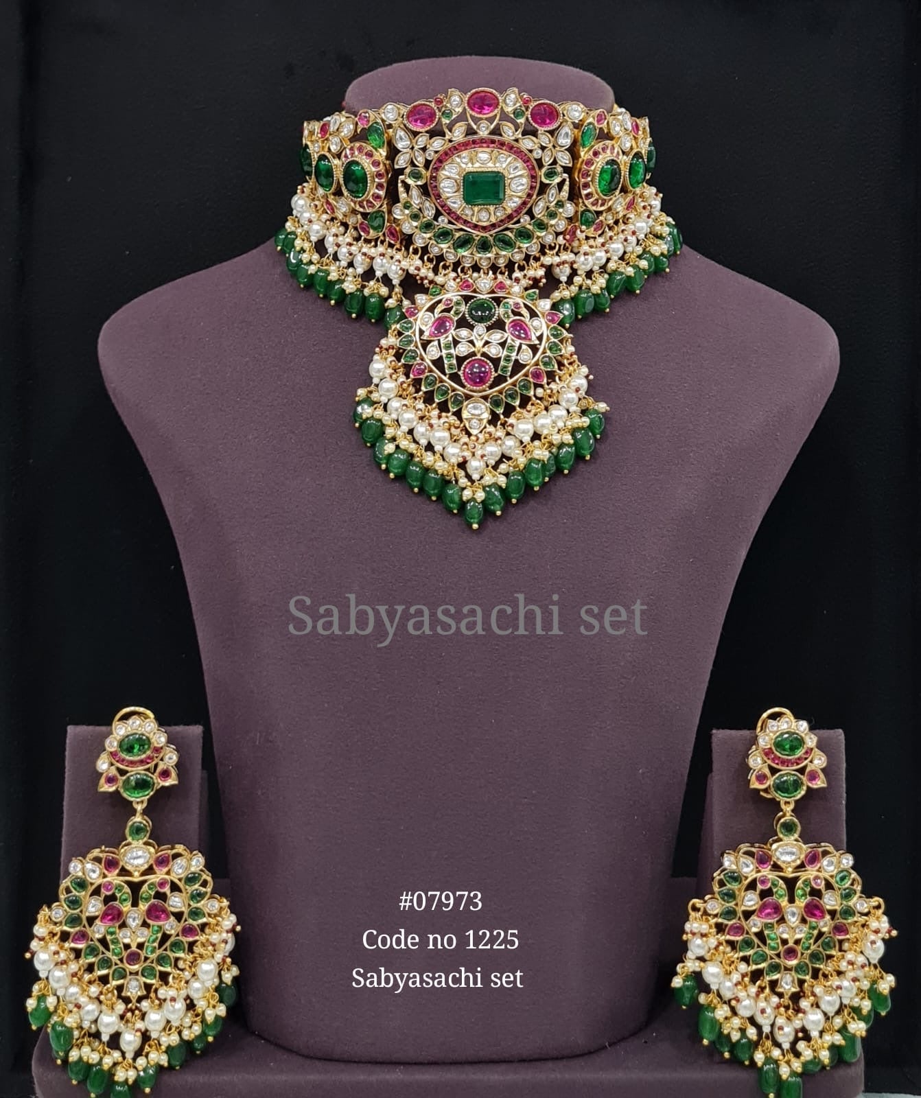 Sabyasachi Choker 07973 - KRISHNA'S SWETA JEWELLERY