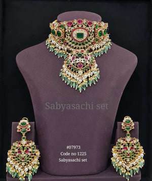 Sabyasachi Choker 07973 - KRISHNA'S SWETA JEWELLERY