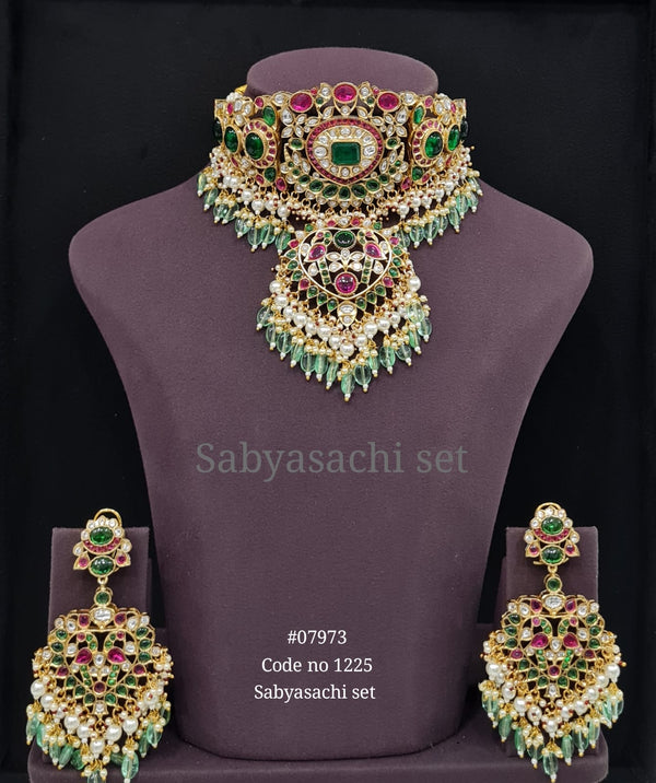 Sabyasachi Choker 07973 - KRISHNA'S SWETA JEWELLERY