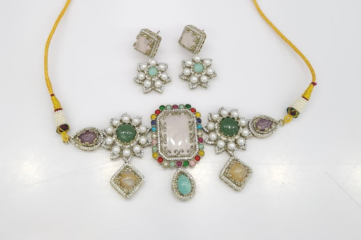 Sabyasachi Choker 08655 - KRISHNA'S SWETA JEWELLERY