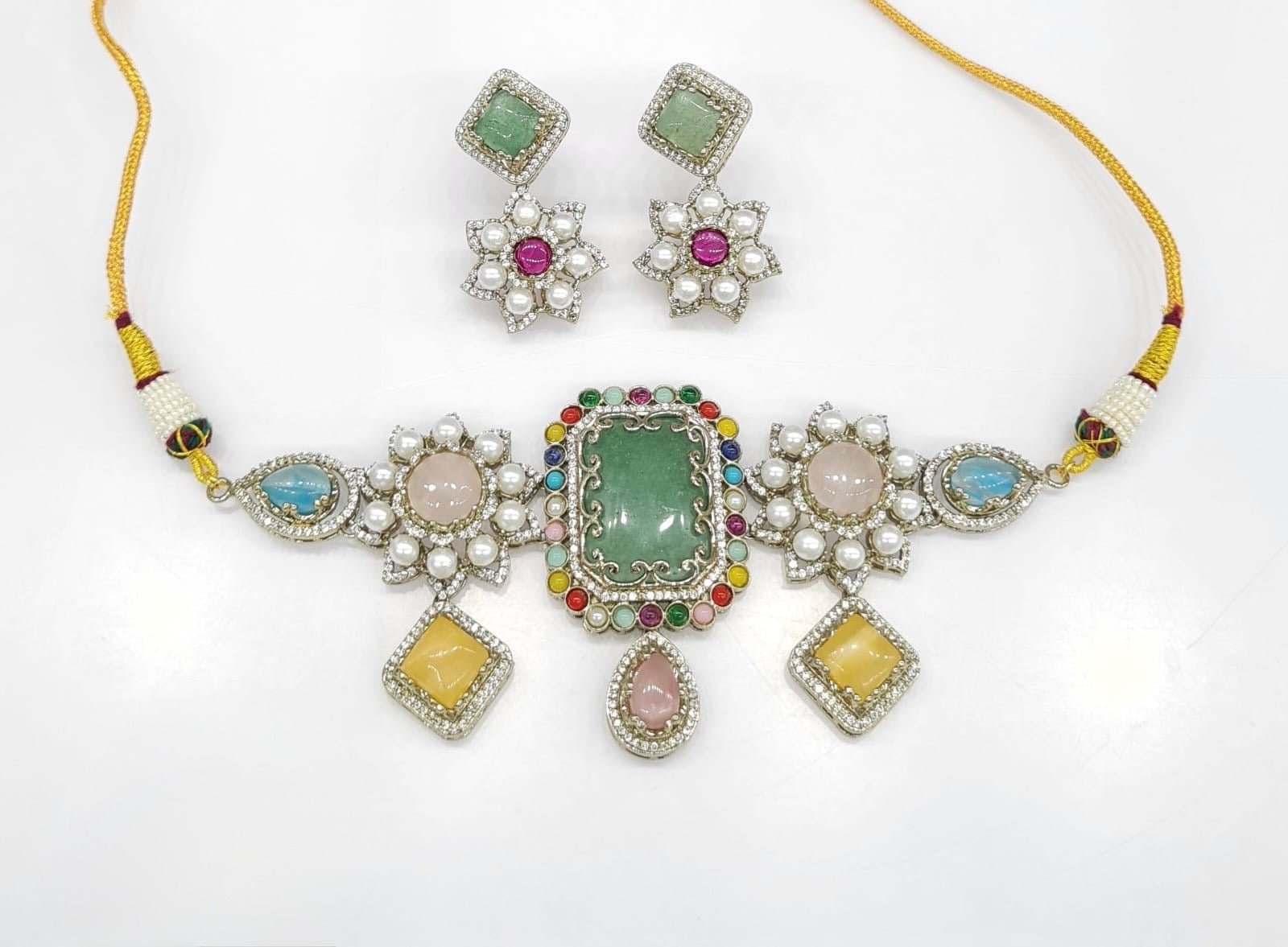 Sabyasachi Choker 08655 - KRISHNA'S SWETA JEWELLERY