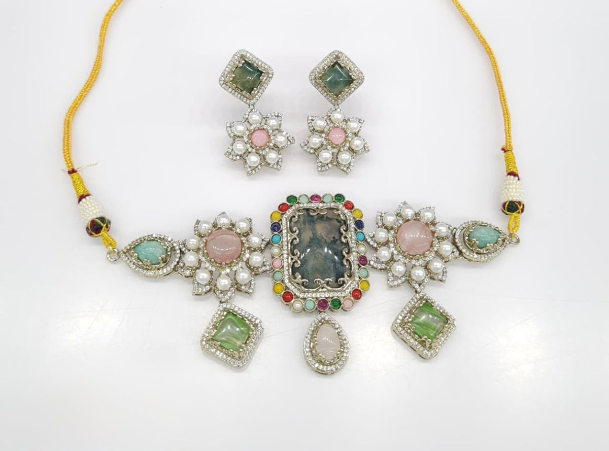 Sabyasachi Choker 08655 - KRISHNA'S SWETA JEWELLERY