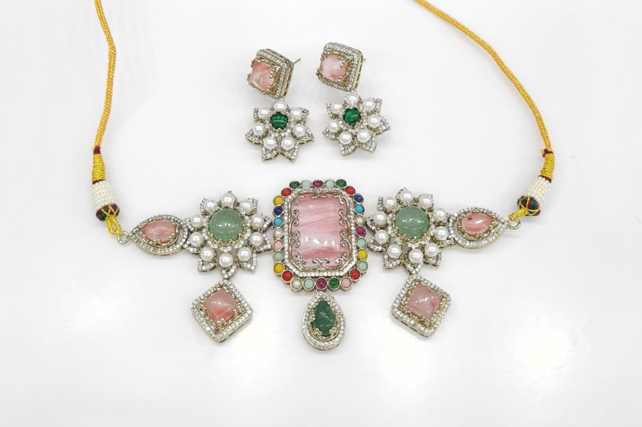 Sabyasachi Choker 08655 - KRISHNA'S SWETA JEWELLERY