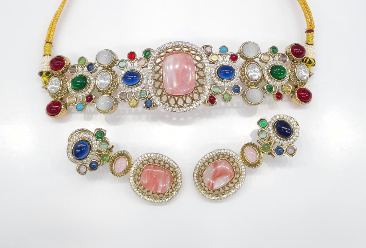 Sabyasachi Choker 08657 - KRISHNA'S SWETA JEWELLERY