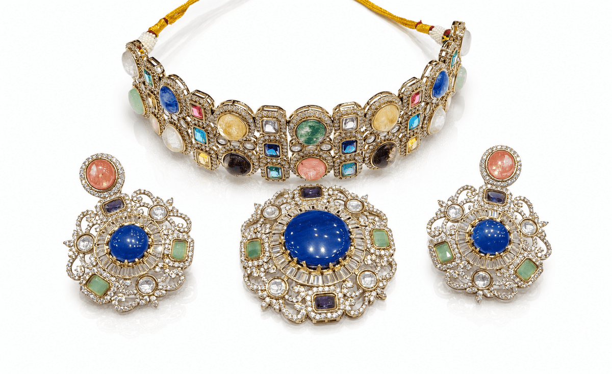 Sabyasachi Choker 10312 - KRISHNA'S SWETA JEWELLERY