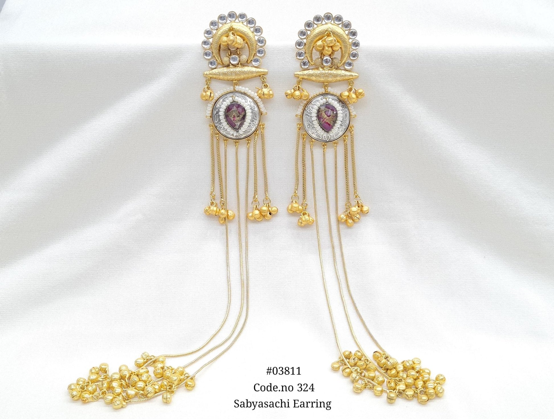 Sabyasachi Earrings 03811 - KRISHNA'S SWETA JEWELLERY