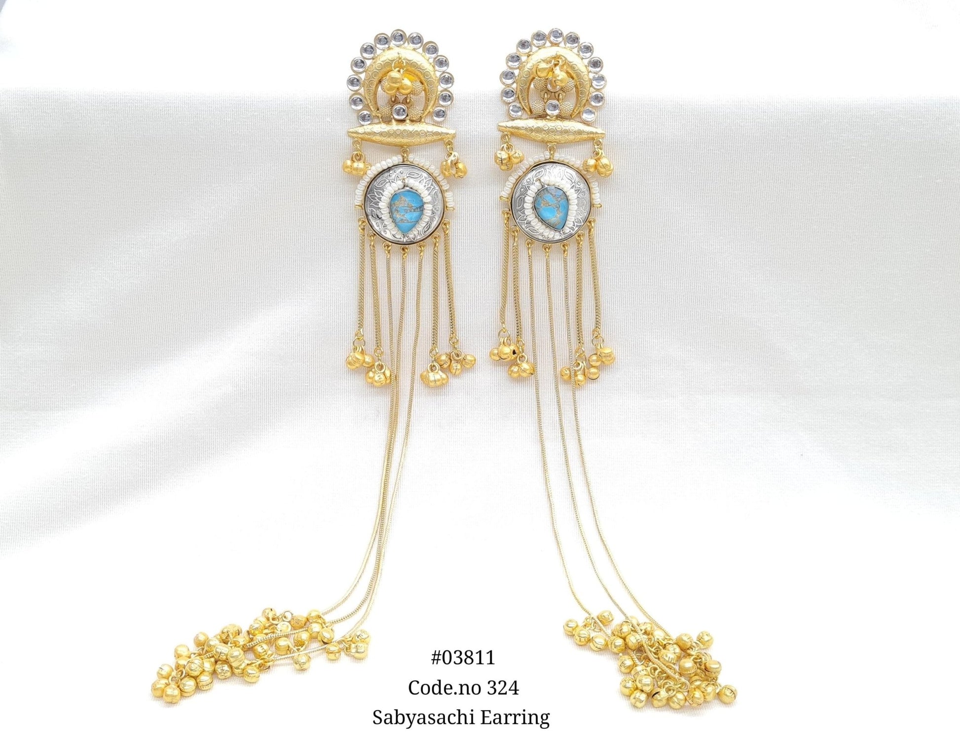 Sabyasachi Earrings 03811 - KRISHNA'S SWETA JEWELLERY