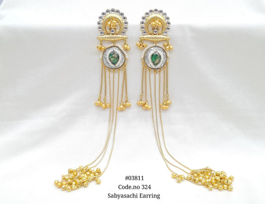 Sabyasachi Earrings 03811 - KRISHNA'S SWETA JEWELLERY