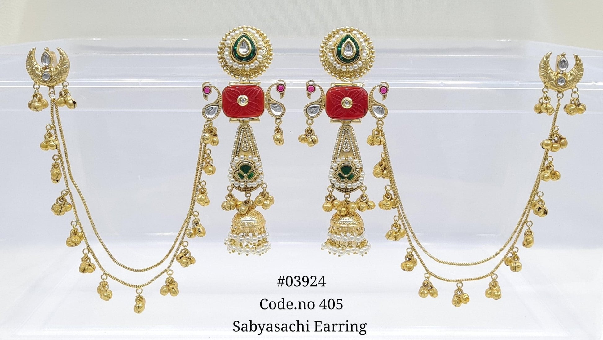 Sabyasachi Earrings 03924 - KRISHNA'S SWETA JEWELLERY