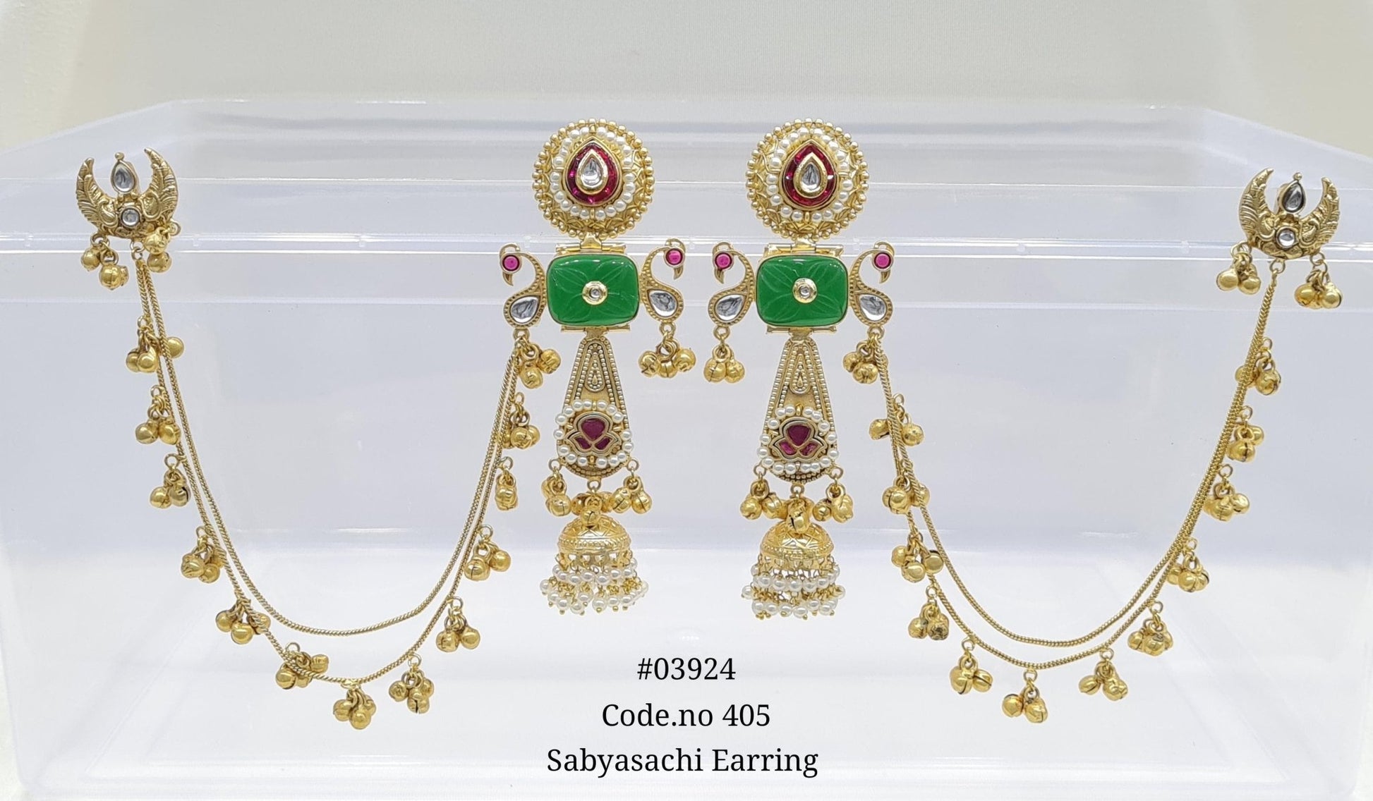 Sabyasachi Earrings 03924 - KRISHNA'S SWETA JEWELLERY