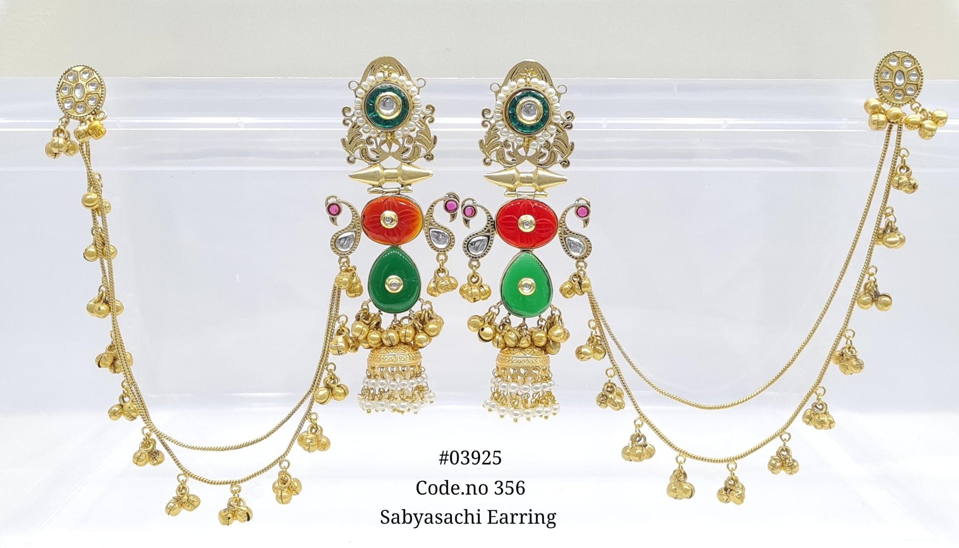 Sabyasachi Earrings 03925 - KRISHNA'S SWETA JEWELLERY
