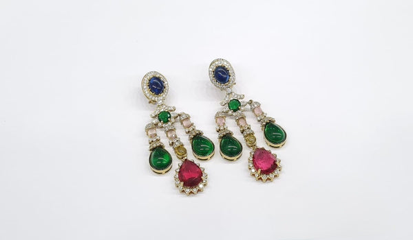 Sabyasachi Earrings 04076 - KRISHNA'S SWETA JEWELLERY