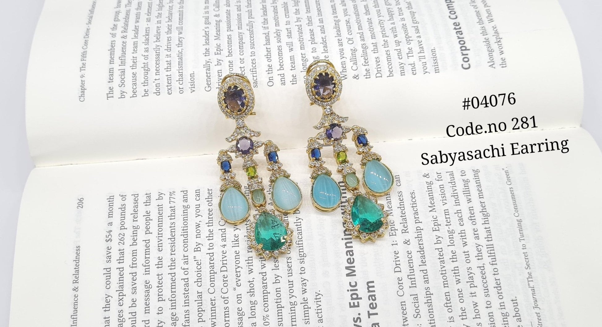 Sabyasachi Earrings 04076 - KRISHNA'S SWETA JEWELLERY