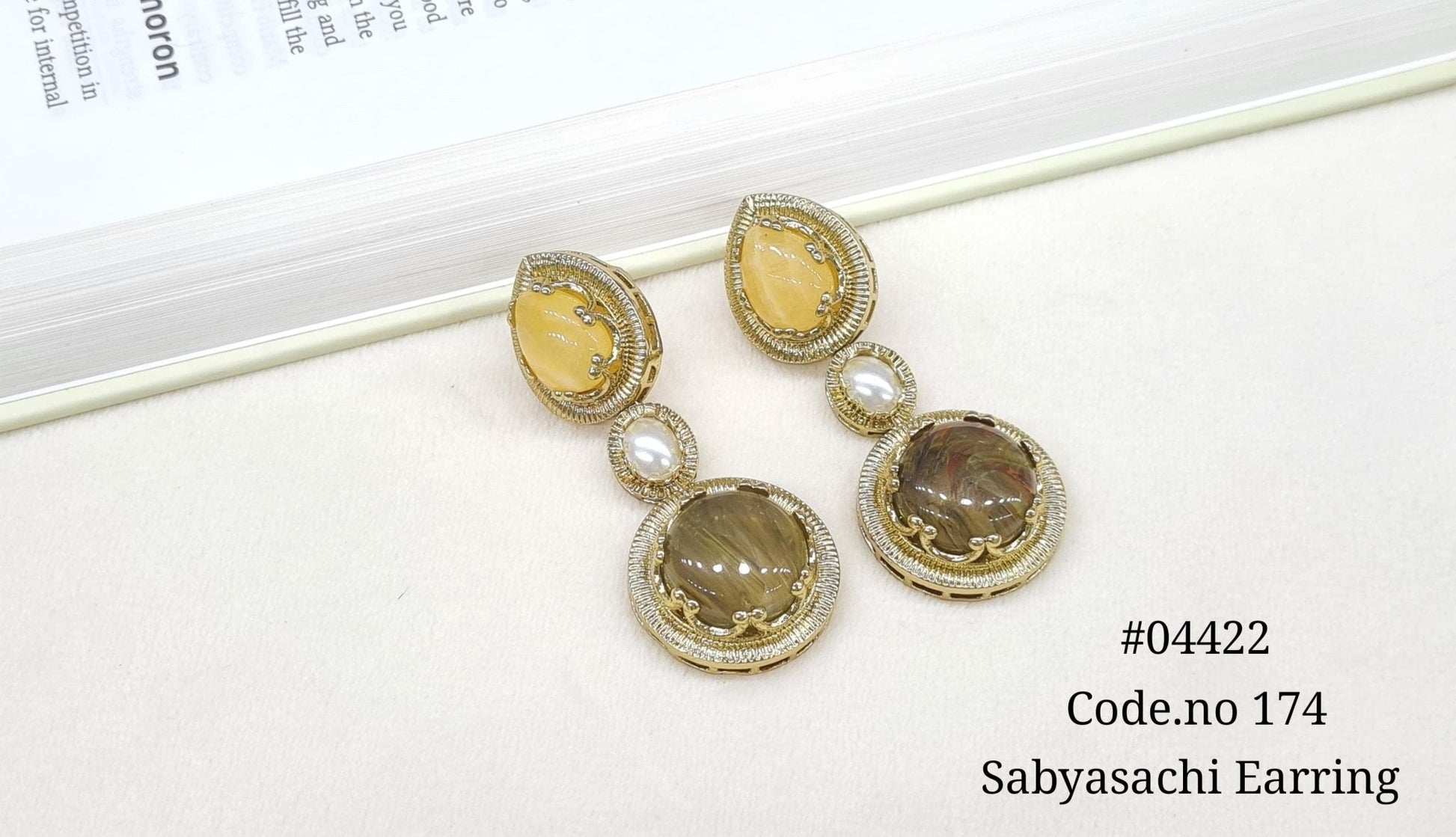 Sabyasachi Earrings 04422 - KRISHNA'S SWETA JEWELLERY