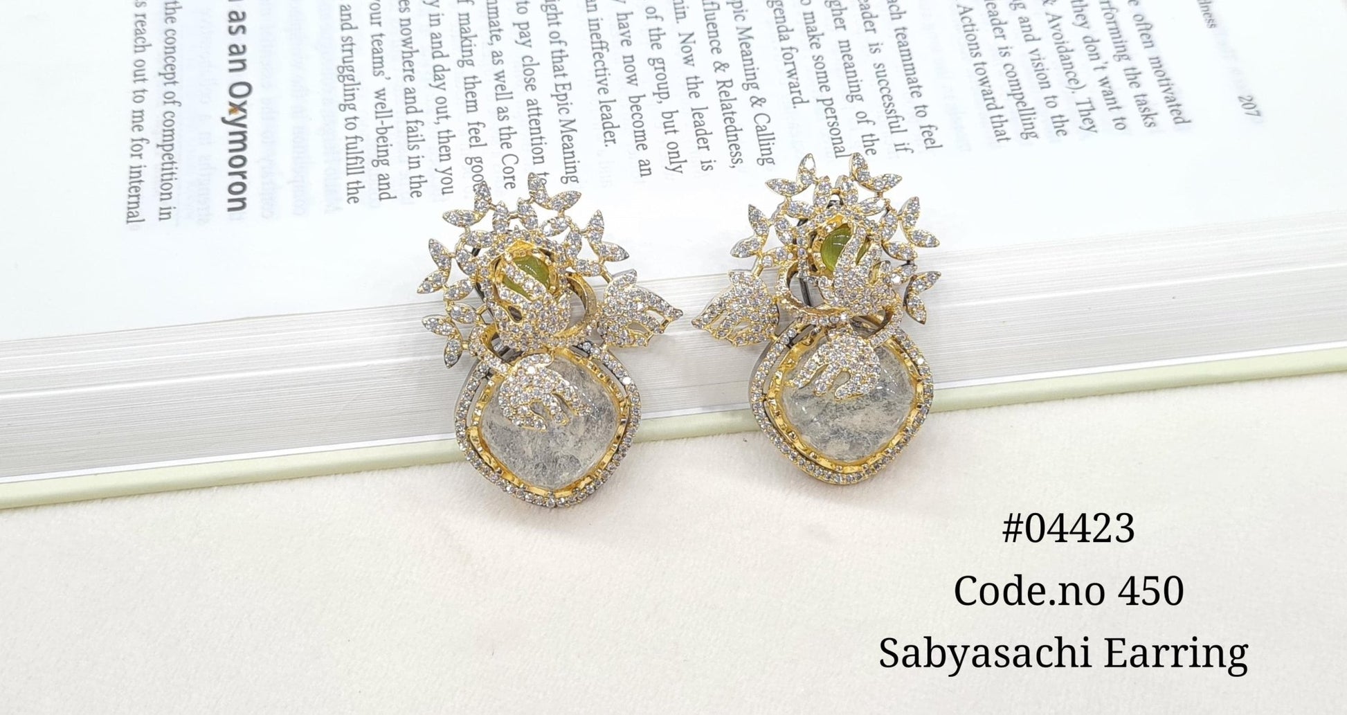 Sabyasachi Earrings. 04423 - KRISHNA'S SWETA JEWELLERY