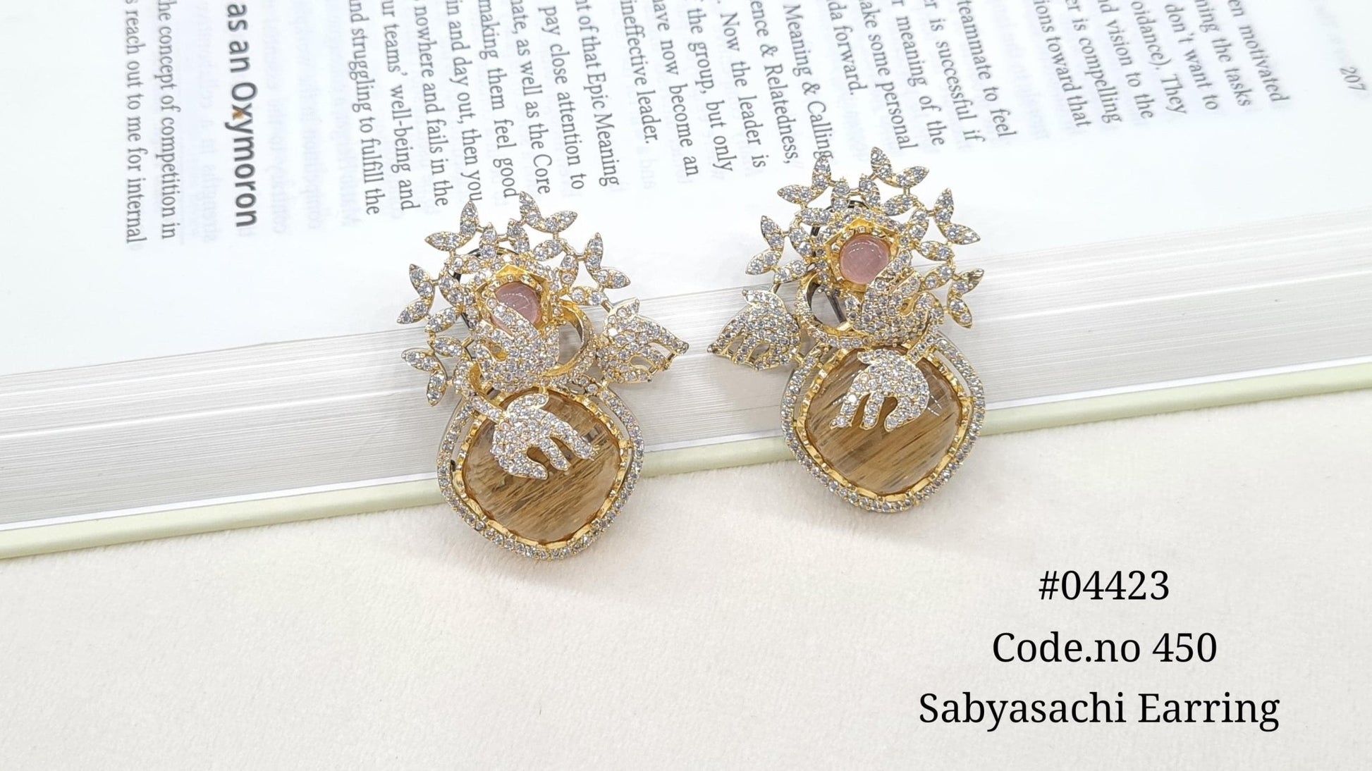 Sabyasachi Earrings. 04423 - KRISHNA'S SWETA JEWELLERY