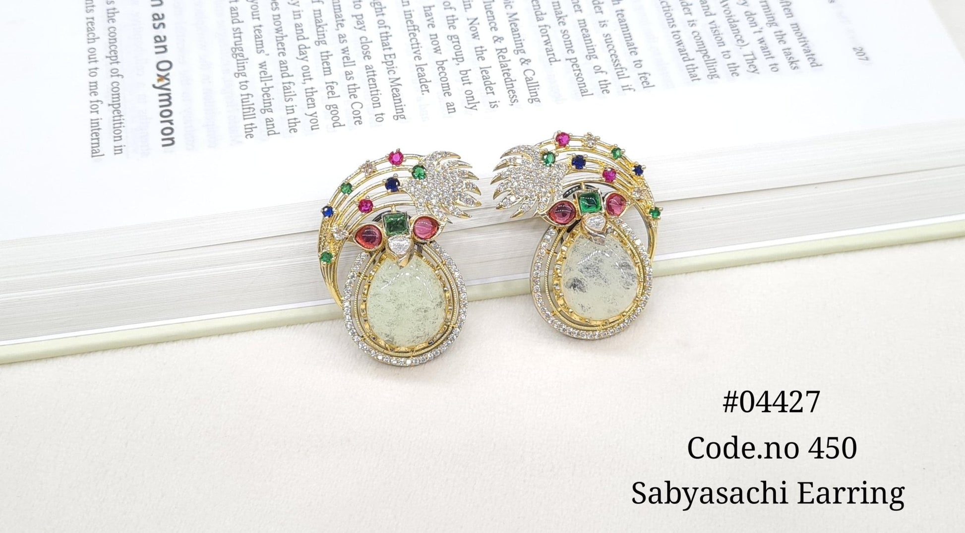Sabyasachi Earrings 04427 - KRISHNA'S SWETA JEWELLERY