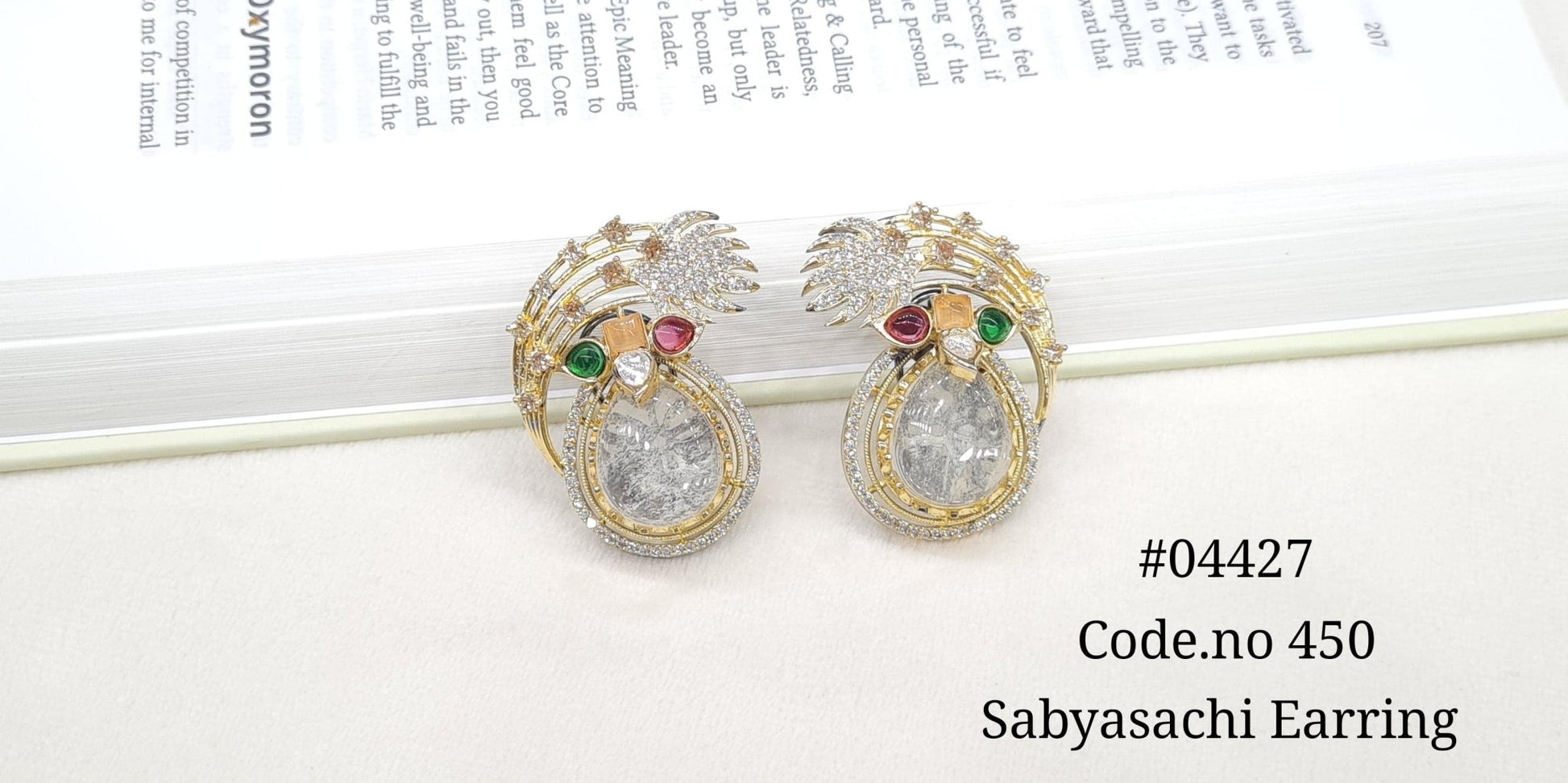 Sabyasachi Earrings 04427 - KRISHNA'S SWETA JEWELLERY
