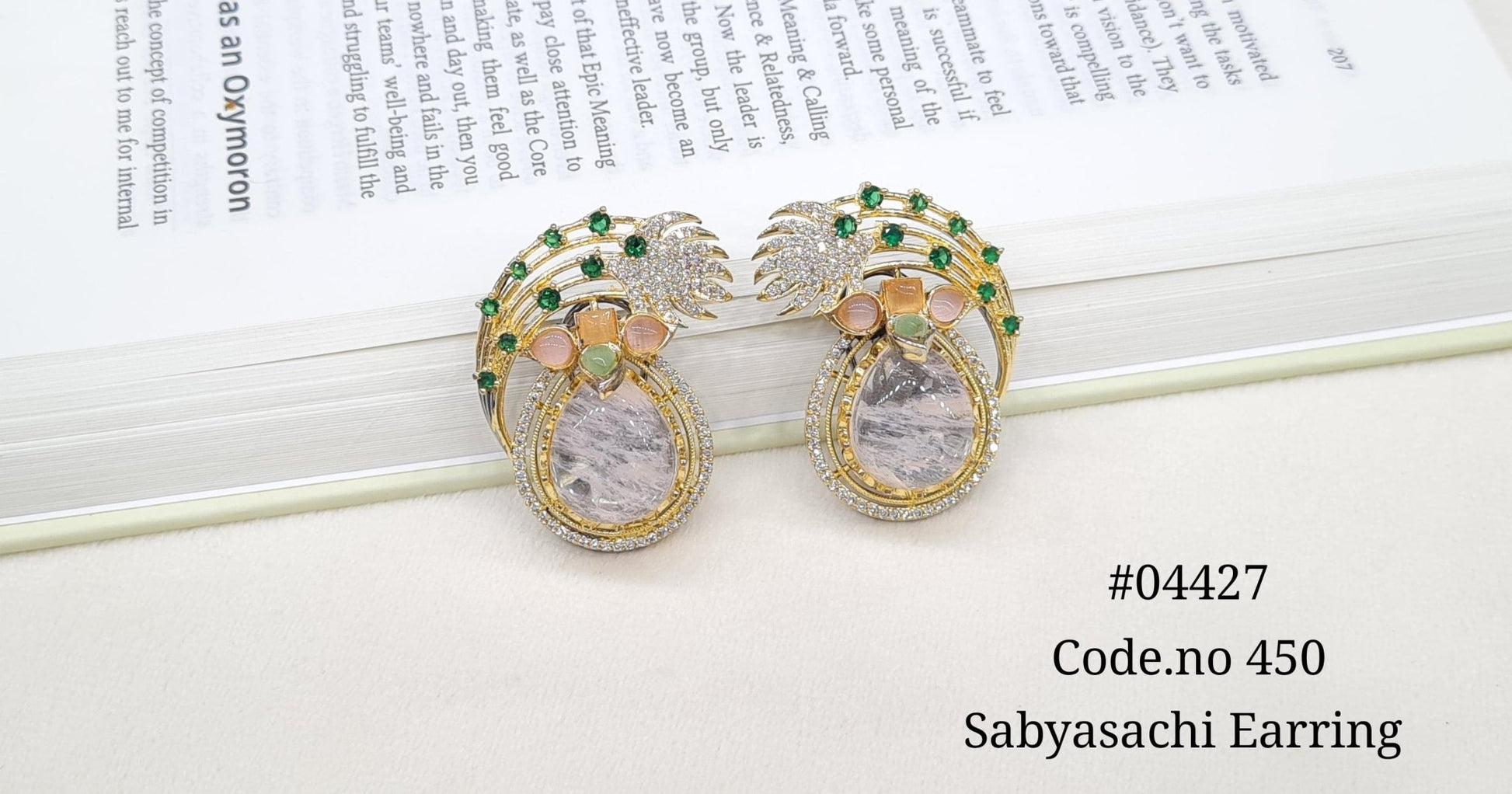 Sabyasachi Earrings 04427 - KRISHNA'S SWETA JEWELLERY