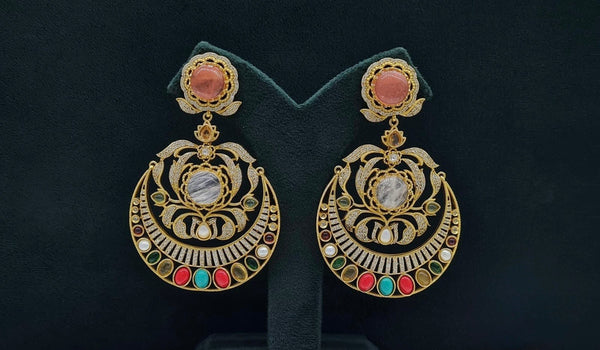 Sabyasachi Earrings 08408 - KRISHNA'S SWETA JEWELLERY