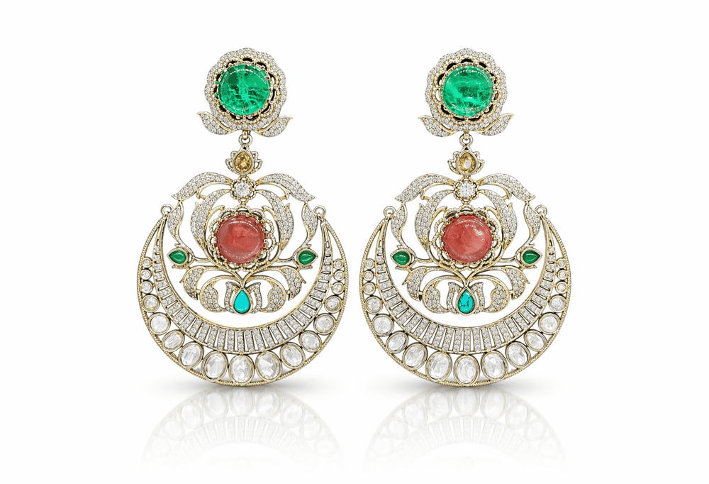 Sabyasachi Earrings 08408 - KRISHNA'S SWETA JEWELLERY