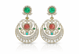Sabyasachi Earrings 08408 - KRISHNA'S SWETA JEWELLERY