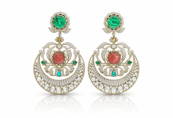 Sabyasachi Earrings 08408 - KRISHNA'S SWETA JEWELLERY