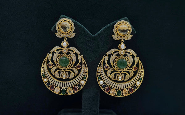 Sabyasachi Earrings 08408 - KRISHNA'S SWETA JEWELLERY