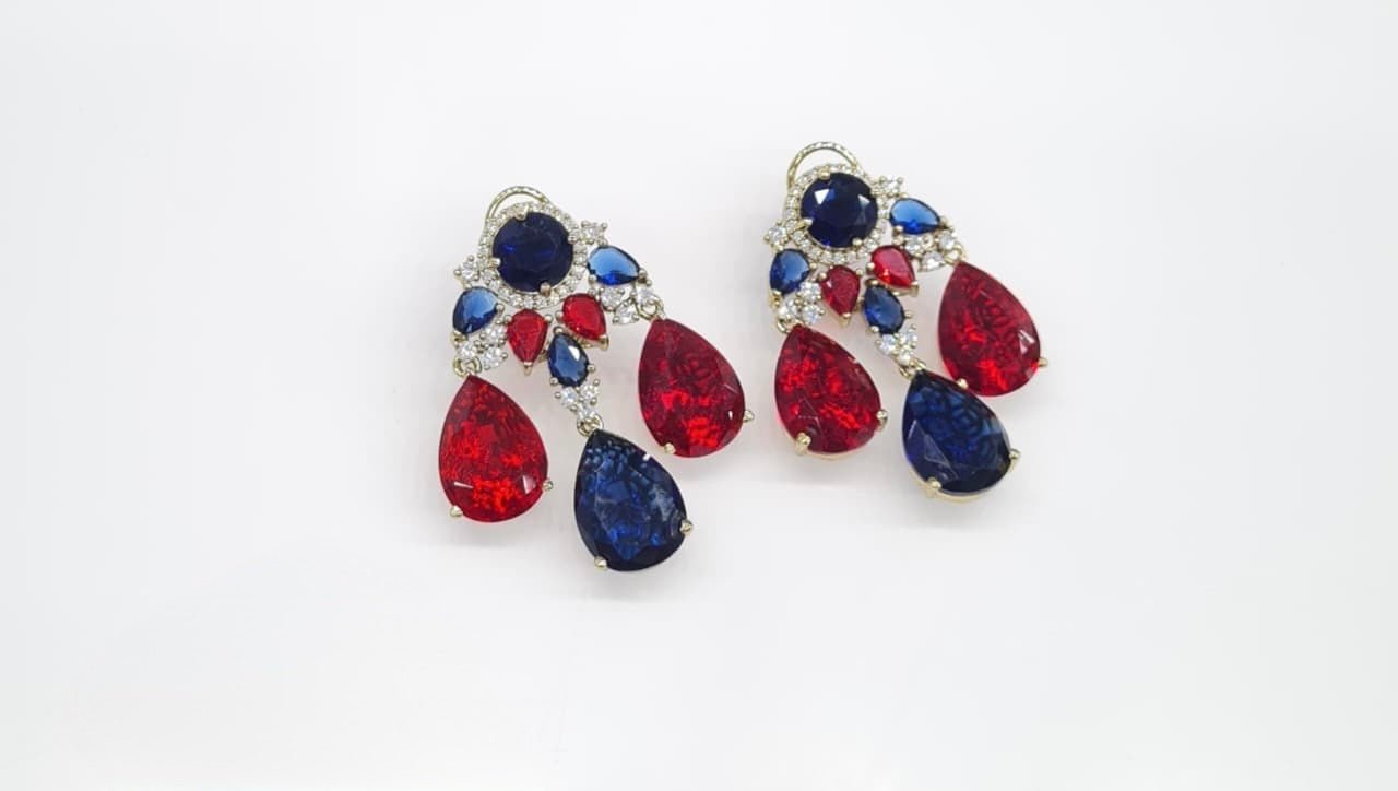 Sabyasachi Earrings 08734 - KRISHNA'S SWETA JEWELLERY