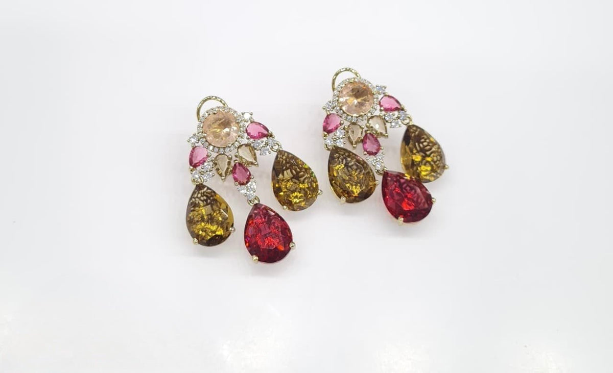 Sabyasachi Earrings 08734 - KRISHNA'S SWETA JEWELLERY