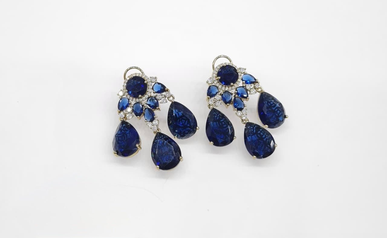 Sabyasachi Earrings 08734 - KRISHNA'S SWETA JEWELLERY