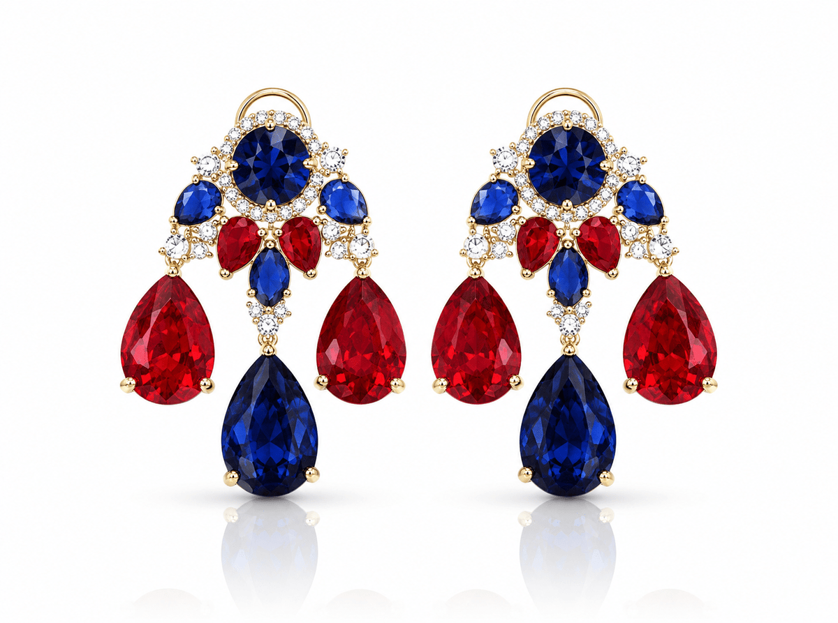 Sabyasachi Earrings 08734 - KRISHNA'S SWETA JEWELLERY