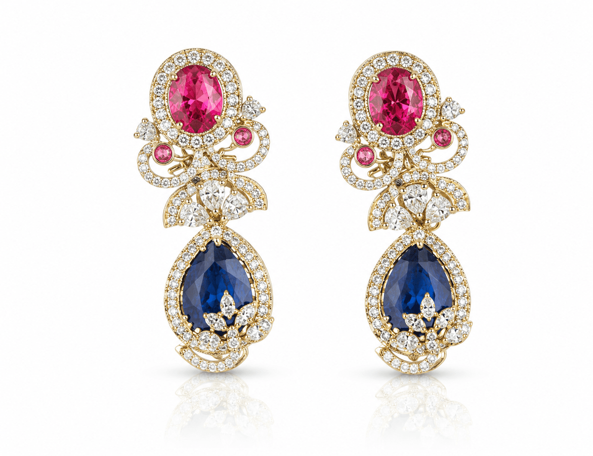 Sabyasachi Earrings 08737 - KRISHNA'S SWETA JEWELLERY