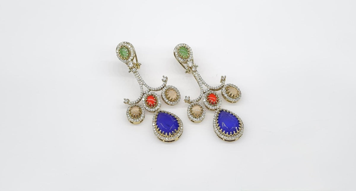 Sabyasachi Earrings 09287 - KRISHNA'S SWETA JEWELLERY