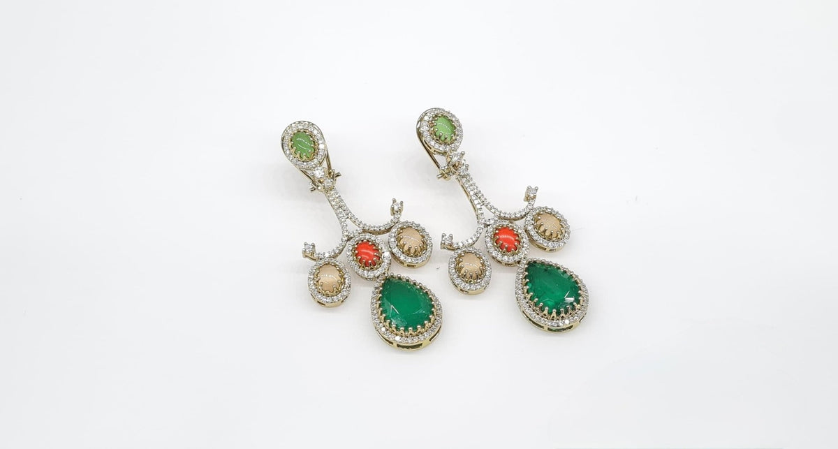 Sabyasachi Earrings 09287 - KRISHNA'S SWETA JEWELLERY