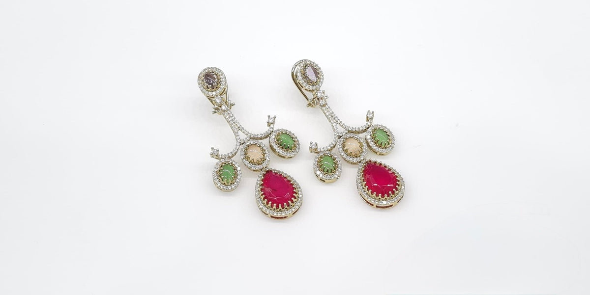 Sabyasachi Earrings 09287 - KRISHNA'S SWETA JEWELLERY