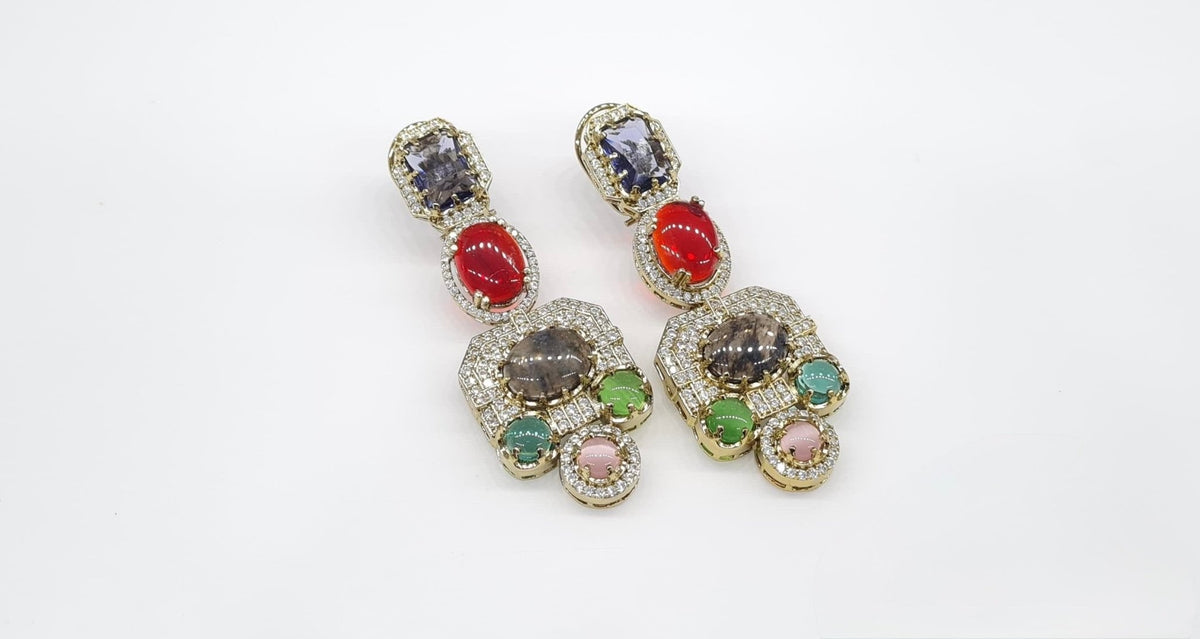 Sabyasachi Earrings 09292 - KRISHNA'S SWETA JEWELLERY