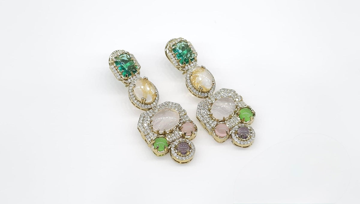 Sabyasachi Earrings 09292 - KRISHNA'S SWETA JEWELLERY