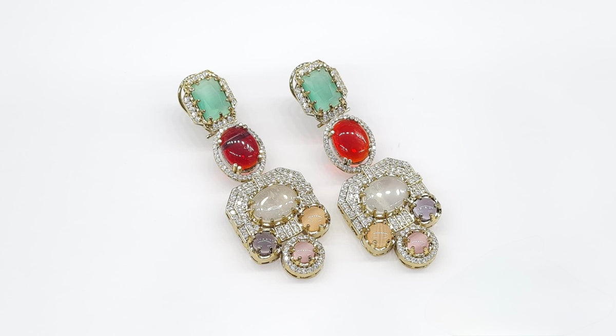 Sabyasachi Earrings 09292 - KRISHNA'S SWETA JEWELLERY