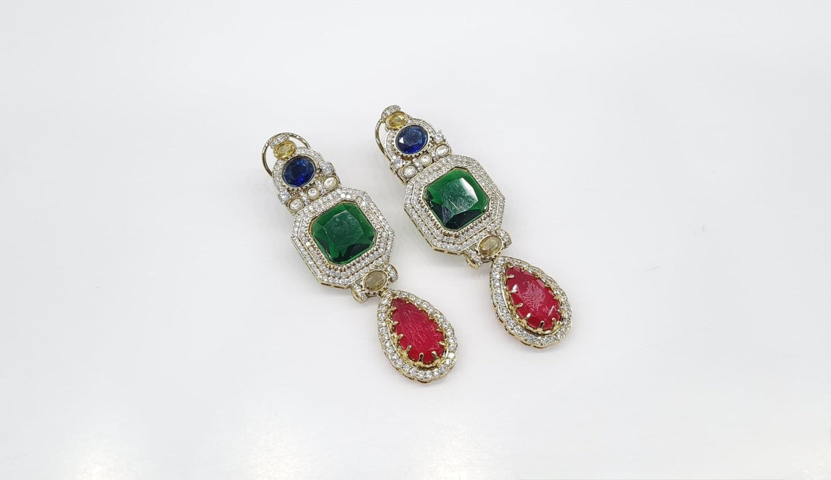 Sabyasachi Earrings 09298 - KRISHNA'S SWETA JEWELLERY