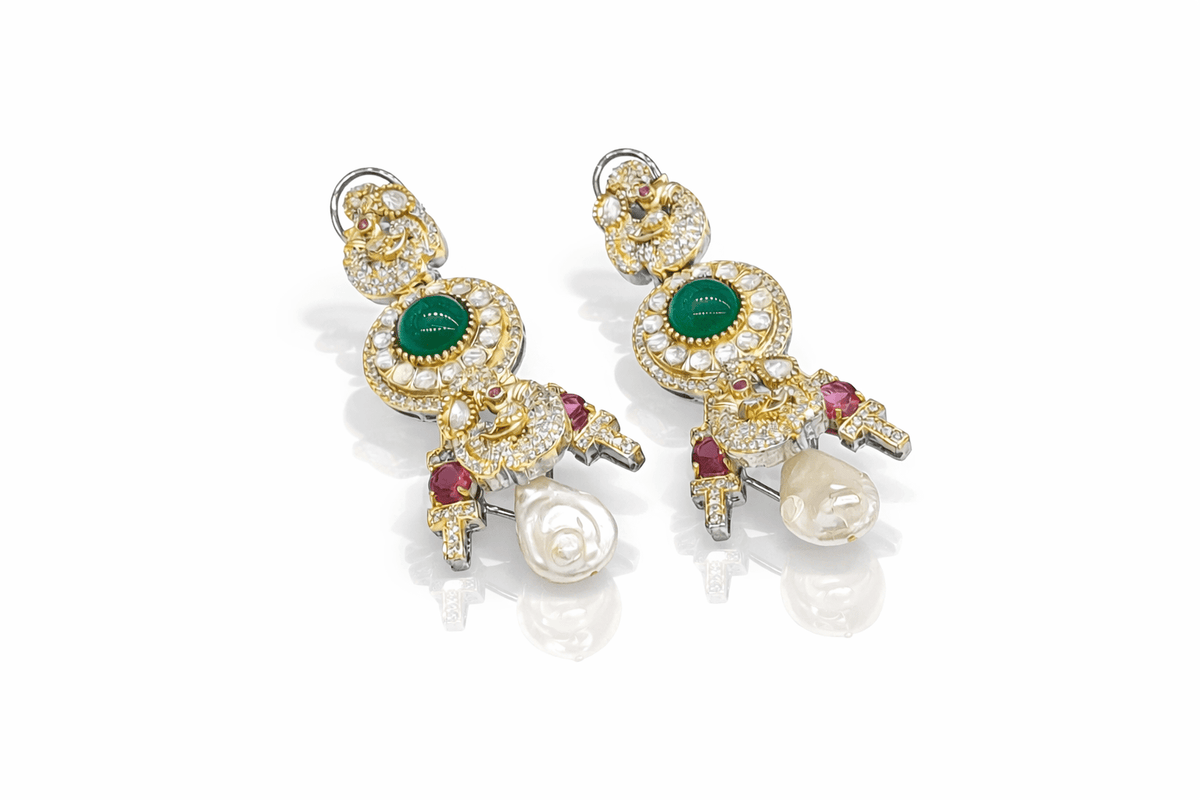 Sabyasachi Earrings 09402 - KRISHNA'S SWETA JEWELLERY