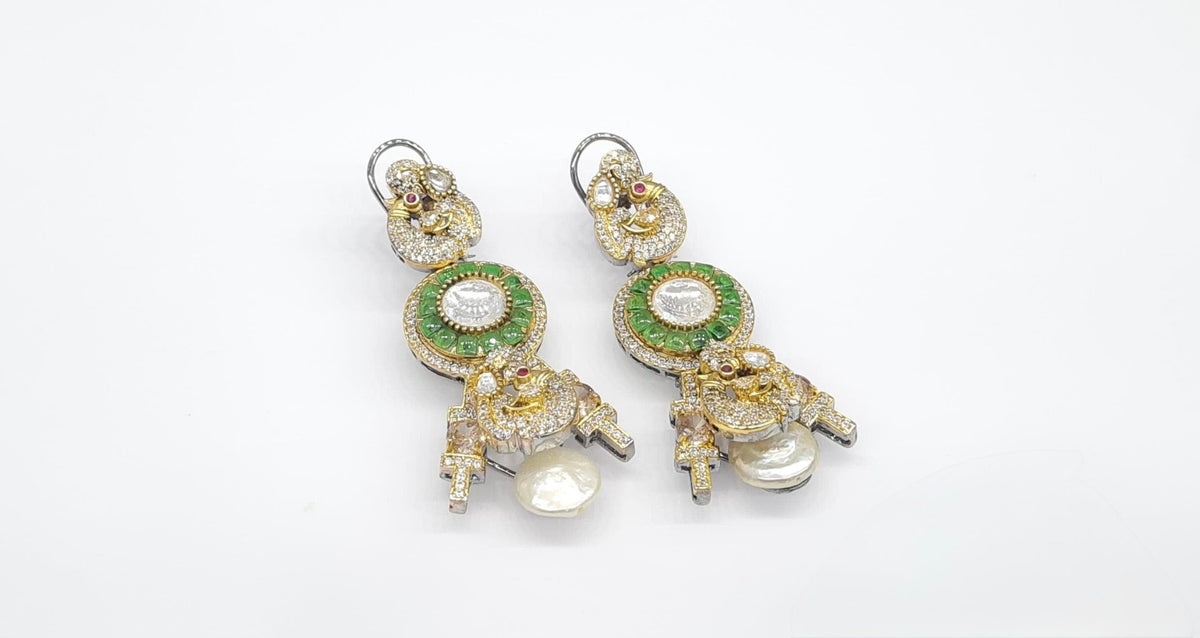Sabyasachi Earrings 09402 - KRISHNA'S SWETA JEWELLERY