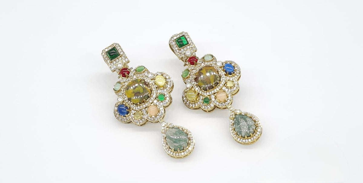 Sabyasachi Earrings 09404 - KRISHNA'S SWETA JEWELLERY