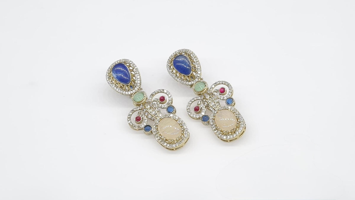 Sabyasachi Earrings 09405 - KRISHNA'S SWETA JEWELLERY